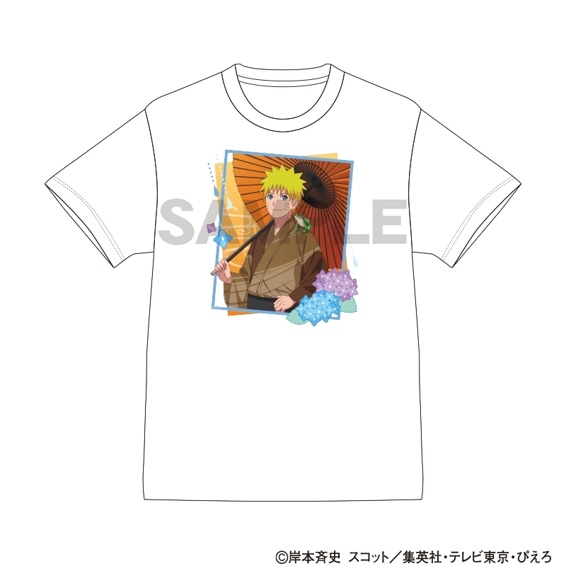 NARUTO-ナルト- 疾風伝 Tシャツ うずまきナルト 五月雨 - 公式商品画像 | AniSmile