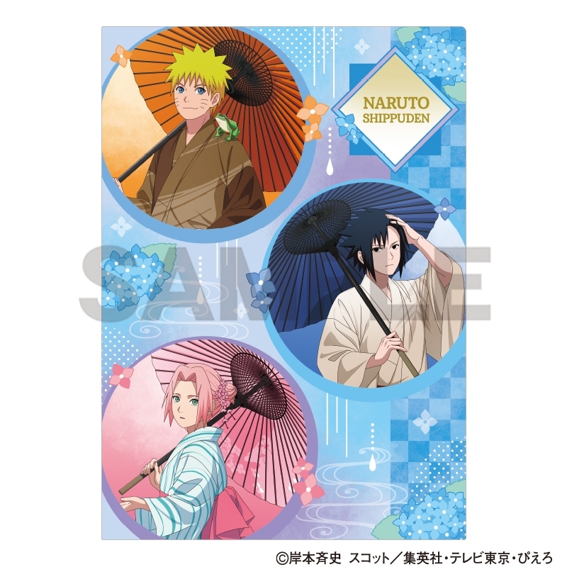 NARUTO-ナルト- 疾風伝 シングルクリアファイル ナルト&サスケ&サクラ 五月雨 - 公式商品画像 | AniSmile