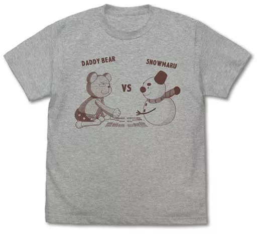 ちはやふる3 ダディベアvsスノー丸 Tシャツ/MIX GRAY-M - 公式商品画像 | AniSmile