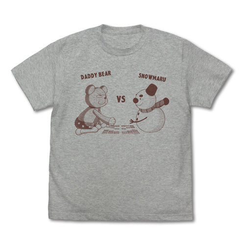 ちはやふる3 ダディベアvsスノー丸 Tシャツ/MIX GRAY-S - 公式商品画像 | AniSmile
