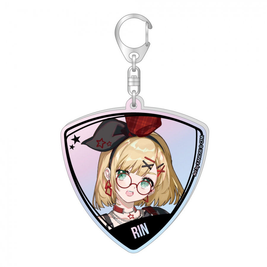 初音ミク ピック型オーロラアクリルキーホルダー バンドver. 鏡音リン - 公式商品画像 | AniSmile