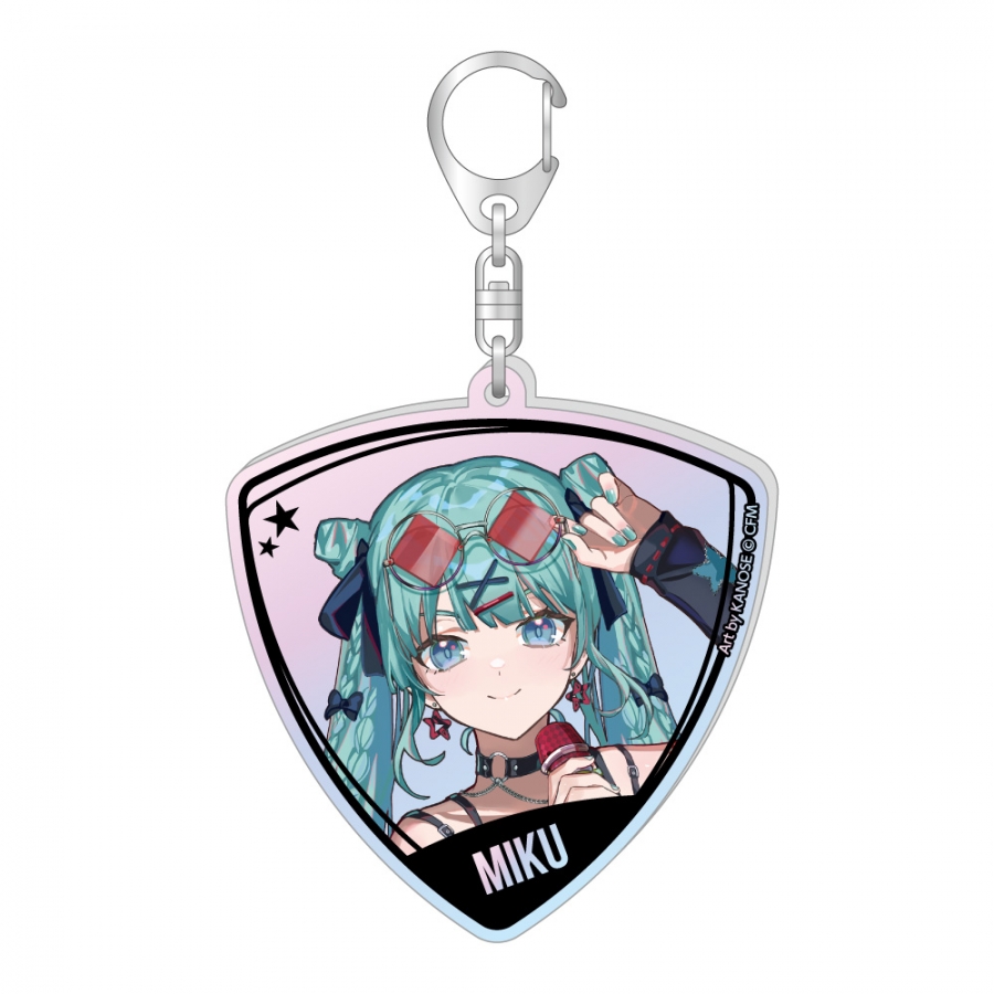 初音ミク ピック型オーロラアクリルキーホルダー バンドver. 初音ミク - 公式商品画像 | AniSmile