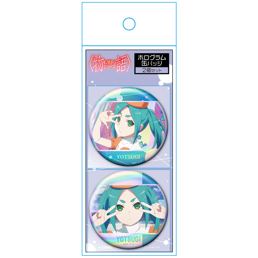 <物語>シリーズ ホログラム缶バッジ2個セット 斧乃木余接 画像 3 | AniSmile