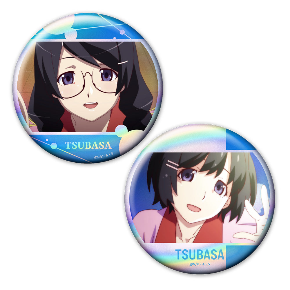 <物語>シリーズ ホログラム缶バッジ2個セット 羽川翼 - 公式商品画像 | AniSmile