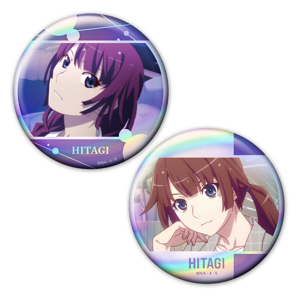 <物語>シリーズ ホログラム缶バッジ2個セット 戦場ヶ原ひたぎ - 公式商品画像 | AniSmile