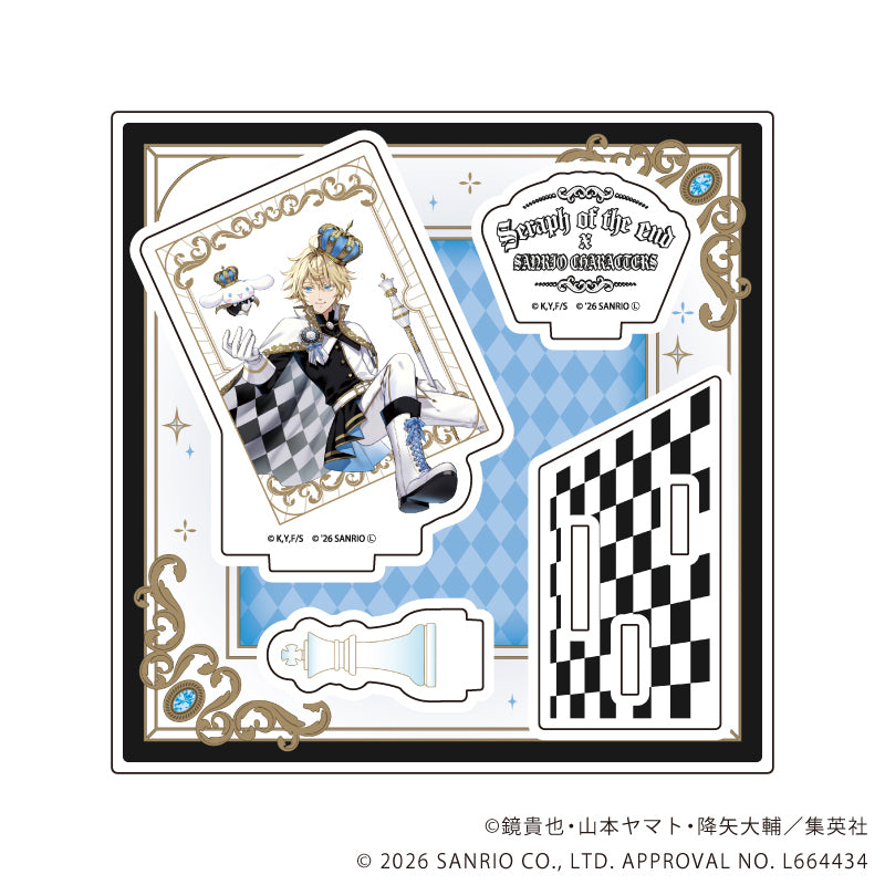 アクリルスタンドプレート「終わりのセラフ×サンリオキャラクターズ」02/百夜ミカエラ×シナモロール(コラボイラスト) - AniSmile