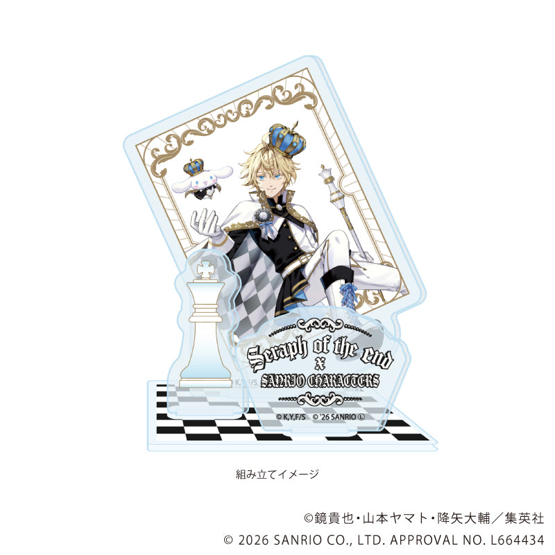 アクリルスタンドプレート「終わりのセラフ×サンリオキャラクターズ」02/百夜ミカエラ×シナモロール(コラボイラスト) Image 2 | AniSmile