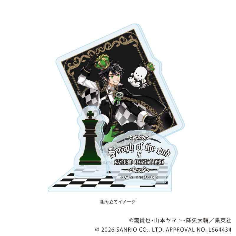 アクリルスタンドプレート「終わりのセラフ×サンリオキャラクターズ」01/百夜優一郎×ポチャッコ(コラボイラスト) 画像 2 | AniSmile