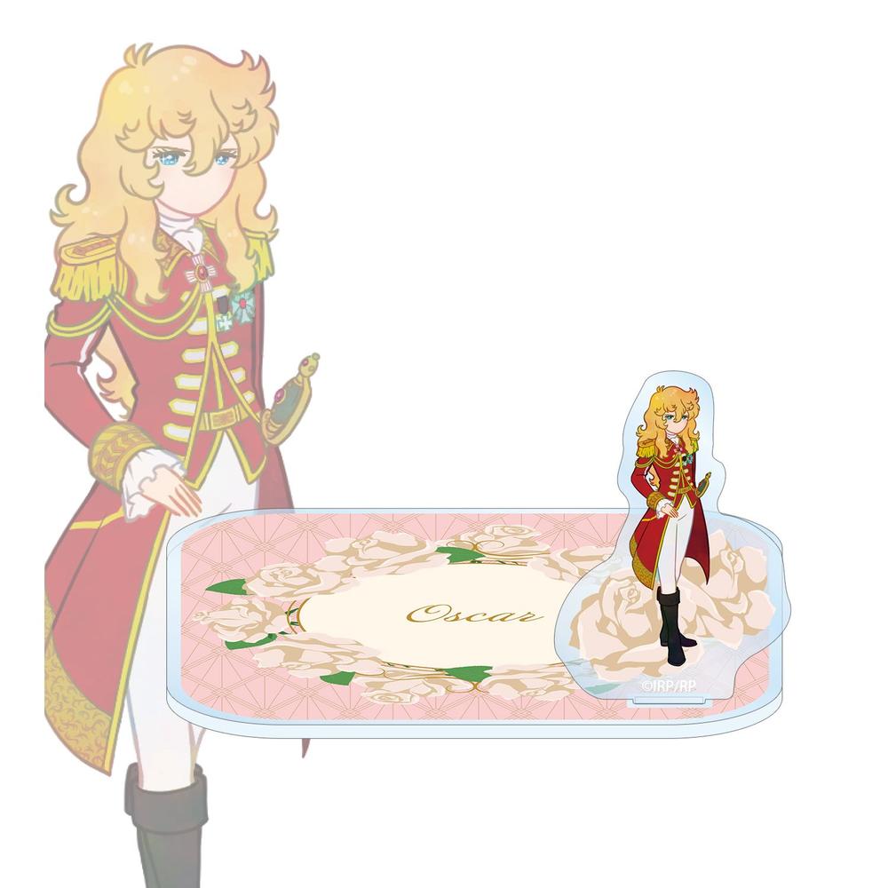 劇場アニメ『ベルサイユのばら』 オスカル Botania アクリルスタンド付きコースター ver.A - official product image | AniSmile
