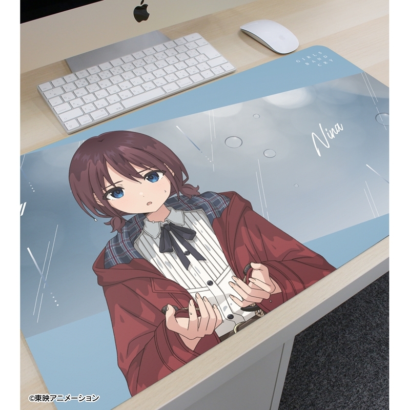 ガールズバンドクライ 描き下ろし 井芹 仁菜 In the rain ver. マルチデスクマット 画像 3 | AniSmile