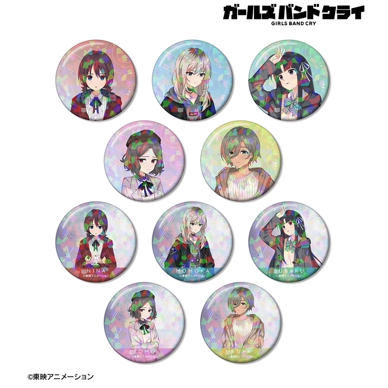 ガールズバンドクライ 描き下ろし In the rain ver. トレーディングホログラム缶バッジ(単位/単品) 画像 2 | AniSmile