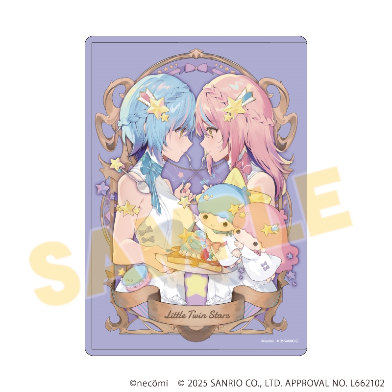 キャラクリアケース「necomi×サンリオキャラクターズ」06/リトルツインスターズ(コラボイラスト) - 公式商品画像 | AniSmile