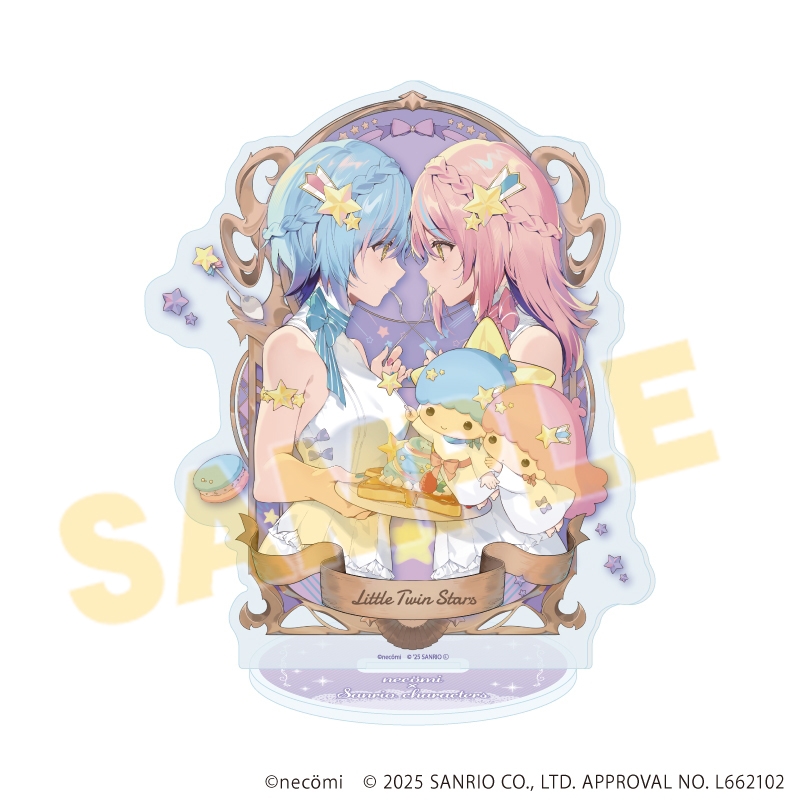 アクリルスタンド「necomi×サンリオキャラクターズ」06/リトルツインスターズ(コラボイラスト) - 公式商品画像 | AniSmile