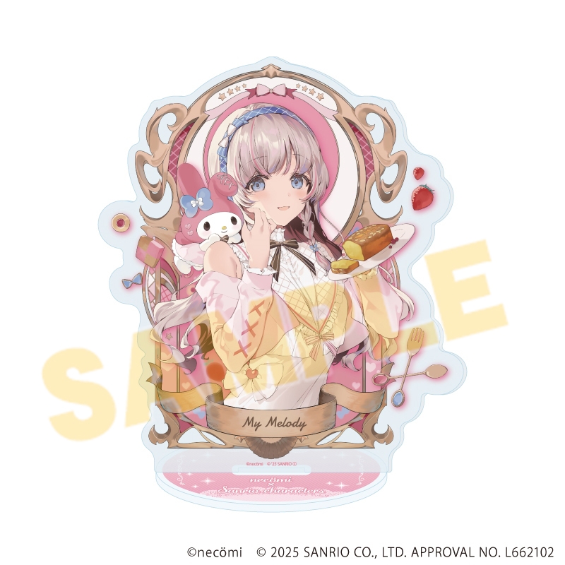 アクリルスタンド「necomi×サンリオキャラクターズ」05/マイメロディ(コラボイラスト) - 公式商品画像 | AniSmile