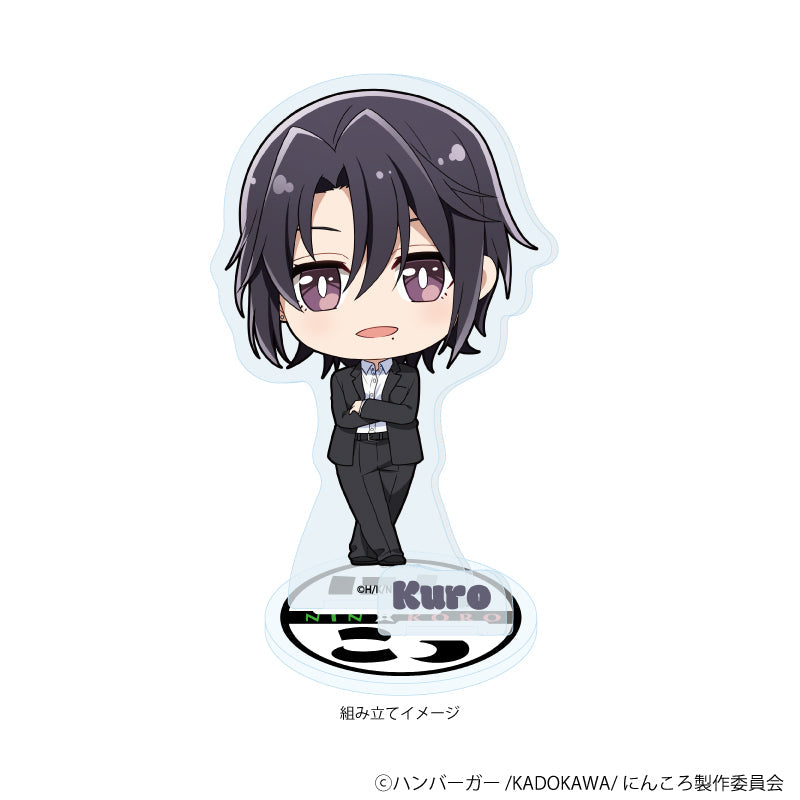 アクリルスタンドプレート「アニメ『忍者と殺し屋のふたりぐらし』」04/黒(ミニキャライラスト) 画像 2 | AniSmile