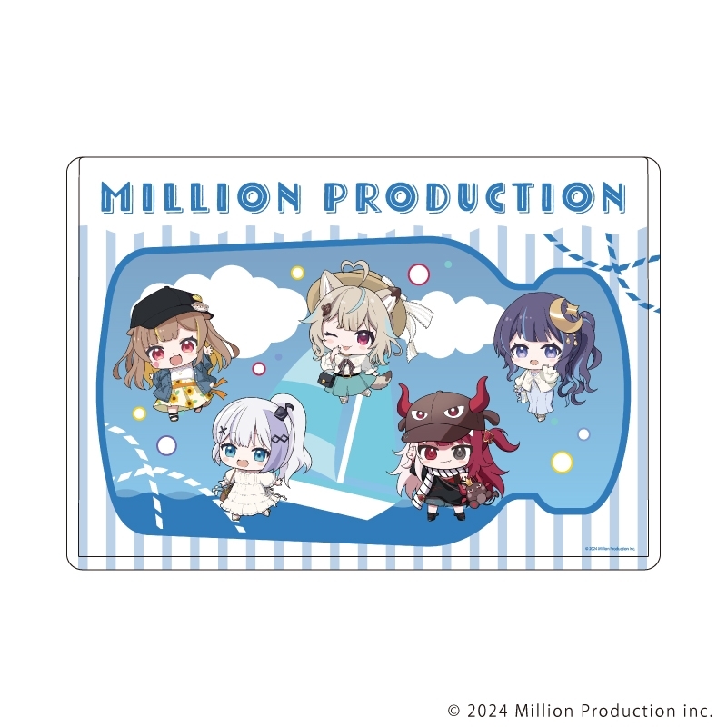 キャラクリアケース「Million Production」02/集合イラスト 夏デートver.(ミニキャライラスト) - 公式商品画像 | AniSmile