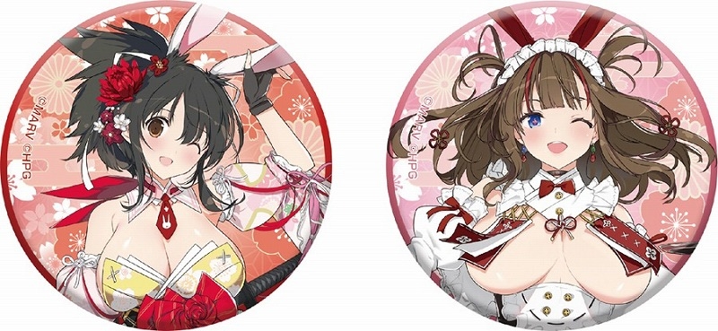閃乱カグラ 描き下ろし缶バッジセット【和風バニーver.】A - 公式商品画像 | AniSmile