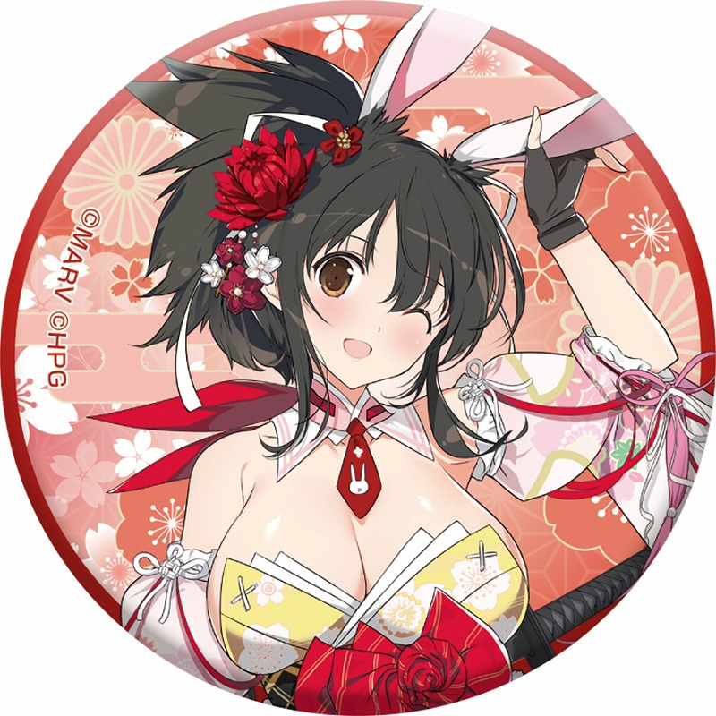 閃乱カグラ 描き下ろし缶バッジセット【和風バニーver.】A 画像 2 | AniSmile