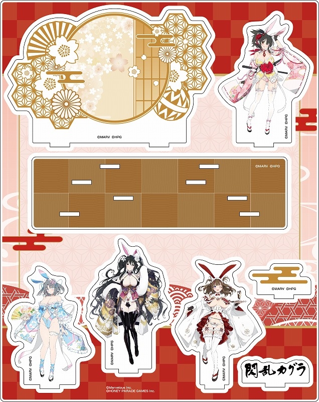 閃乱カグラ 描き下ろしアクリルジオラマ【和風バニーver.】 画像 2 | AniSmile
