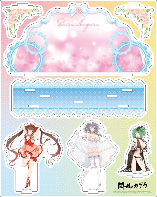 閃乱カグラ 描き下ろしアクリルジオラマ - 公式商品画像 | AniSmile