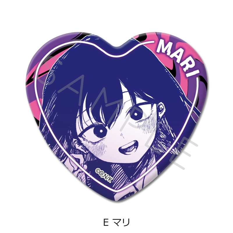 『OMORI』 ハート型缶バッジ E (マリ) 画像 2 | AniSmile