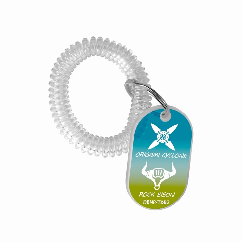 TIGER & BUNNY 2 折紙サイクロン&ロックバイソン ロッカーキー風アクリルキーホルダー - 公式商品画像 | AniSmile