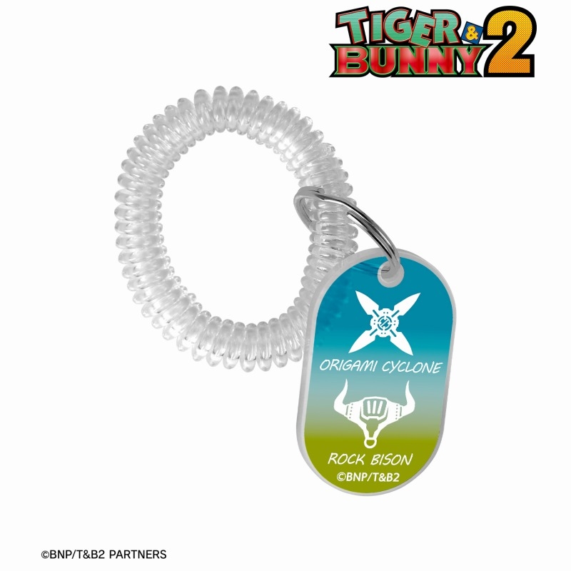 TIGER & BUNNY 2 折紙サイクロン&ロックバイソン ロッカーキー風アクリルキーホルダー 画像 2 | AniSmile