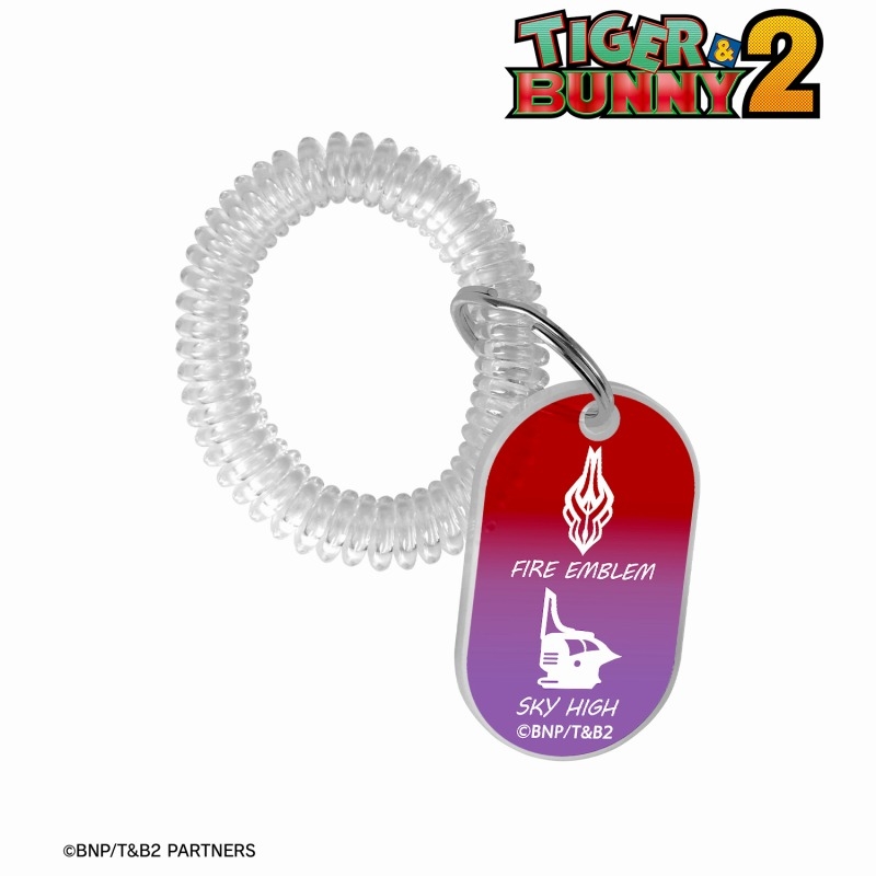 TIGER & BUNNY 2 ファイヤーエンブレム&スカイハイ ロッカーキー風アクリルキーホルダー 画像 2 | AniSmile
