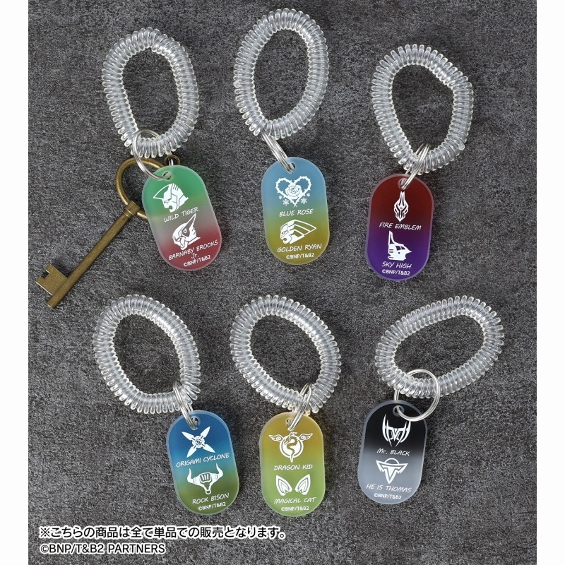 TIGER & BUNNY 2 ワイルドタイガー&バーナビー・ブルックス Jr. ロッカーキー風アクリルキーホルダー 画像 3 | AniSmile
