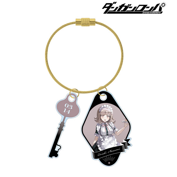 ダンガンロンパシリーズ 緜さんイラスト 七海千秋 メイド&執事ver. 2連ワイヤーアクリルキーホルダー - 公式商品画像 | AniSmile