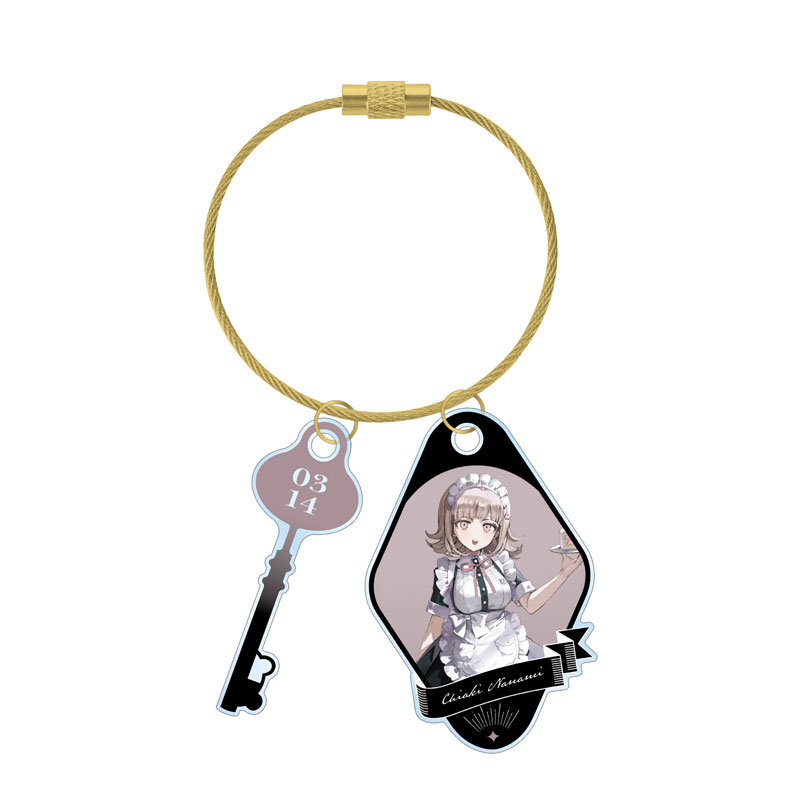 ダンガンロンパシリーズ 緜さんイラスト 七海千秋 メイド&執事ver. 2連ワイヤーアクリルキーホルダー 画像 2 | AniSmile
