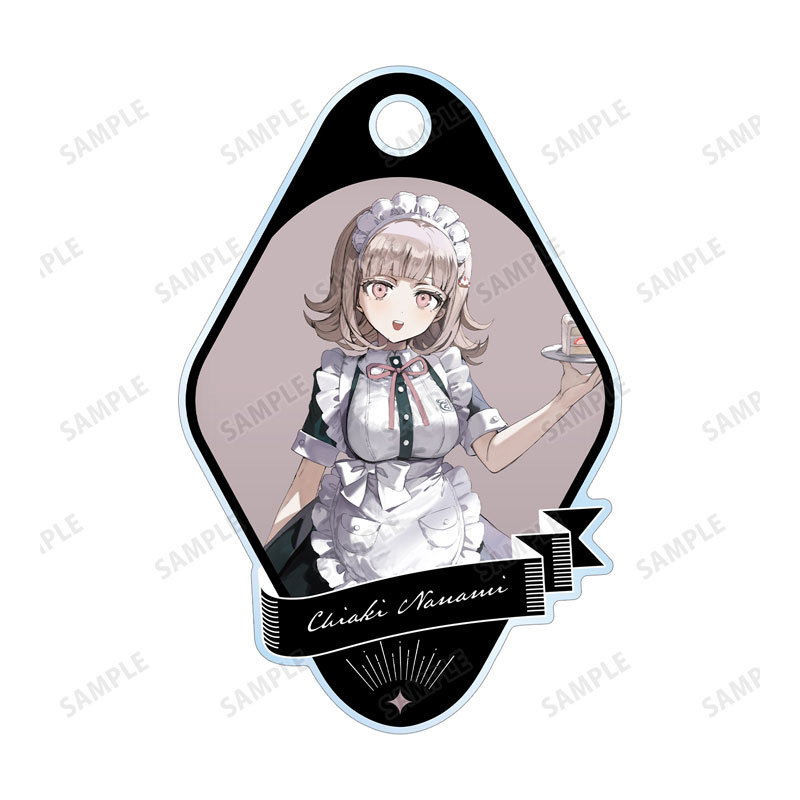 ダンガンロンパシリーズ 緜さんイラスト 七海千秋 メイド&執事ver. 2連ワイヤーアクリルキーホルダー 画像 3 | AniSmile
