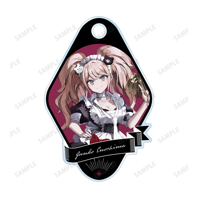 ダンガンロンパシリーズ 緜さんイラスト 江ノ島盾子 メイド&執事ver. 2連ワイヤーアクリルキーホルダー 画像 3 | AniSmile