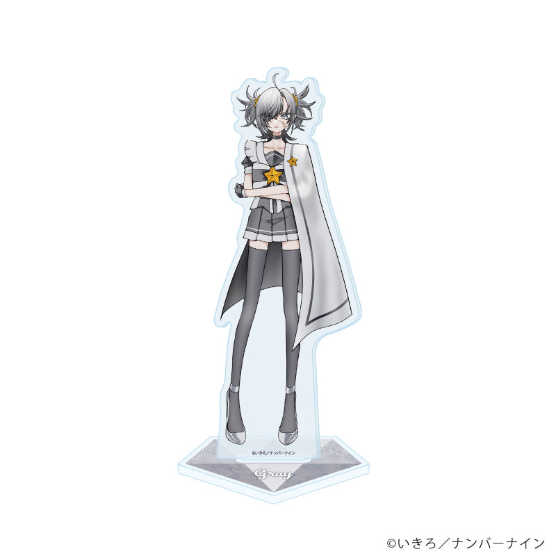 アクリルスタンド「魔法少女ピンクブルー」07/グレー(公式イラスト) - 公式商品画像 | AniSmile