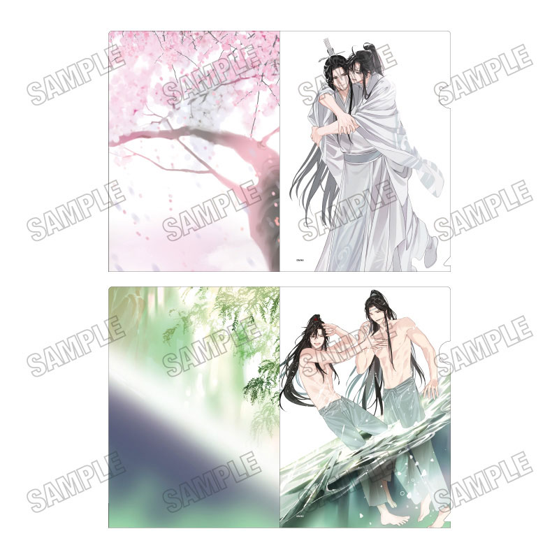 魔道祖師 描き下ろしクリアファイルセット【四時四景ver.】①春・夏 画像 2 | AniSmile