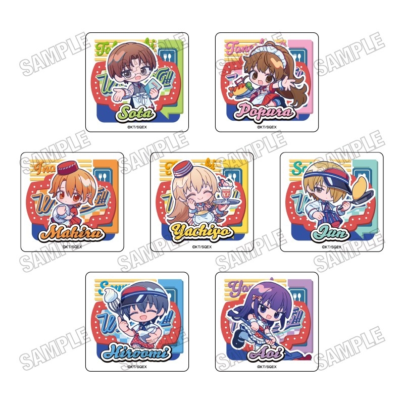 「WORKING!!」 描き起こしラメアクリルバッジコレクション【ダイナーver.】 - 公式商品画像 | AniSmile