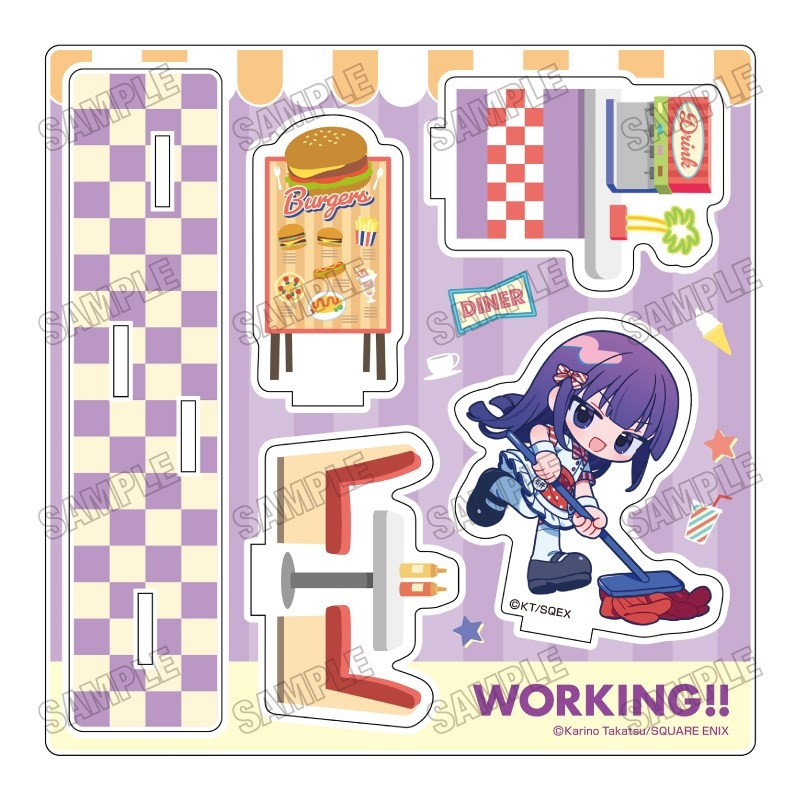 「WORKING!!」 描き起こしミニアクリルジオラマ【ダイナーver.】⑦山田 葵 - 公式商品画像 | AniSmile