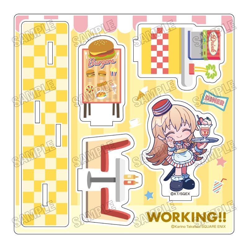 「WORKING!!」 描き起こしミニアクリルジオラマ【ダイナーver.】➃轟 八千代 - 公式商品画像 | AniSmile