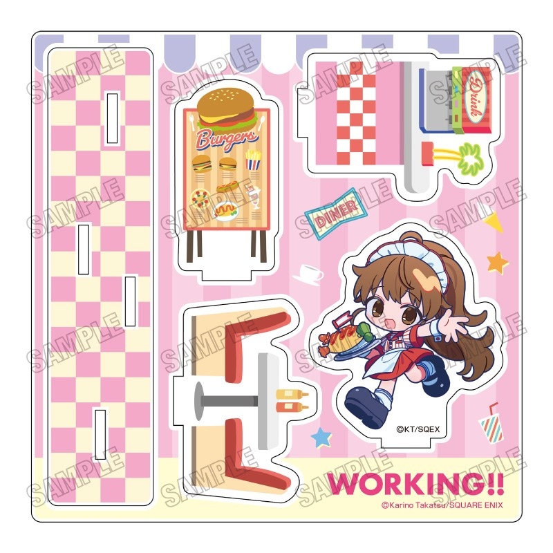 「WORKING!!」 描き起こしミニアクリルジオラマ【ダイナーver.】②種島ぽぷら - 公式商品画像 | AniSmile