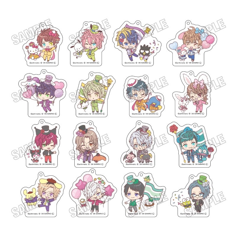 「DYNAMIC CHORD」×「サンリオキャラクターズ」 ミニキャラアクリルキーホルダーコレクション - 公式商品画像 | AniSmile