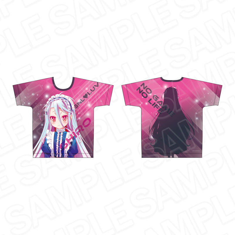 ノーゲーム・ノーライフ フルグラフィックTシャツ 白 サイバーメイド ver. - AniSmile