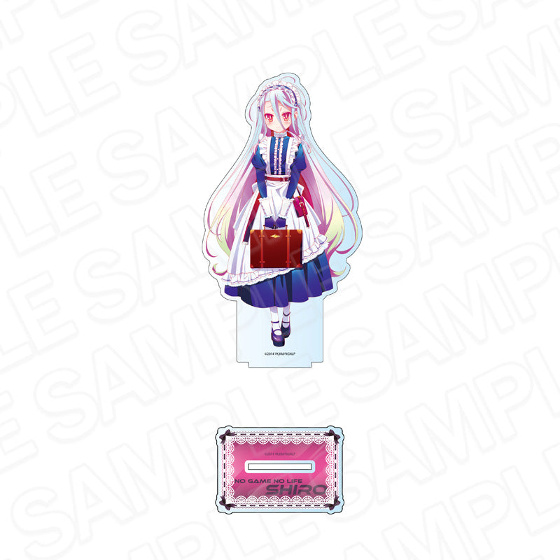 ノーゲーム・ノーライフ ホログラムデカアクリルスタンド 白 サイバーメイド ver. - AniSmile