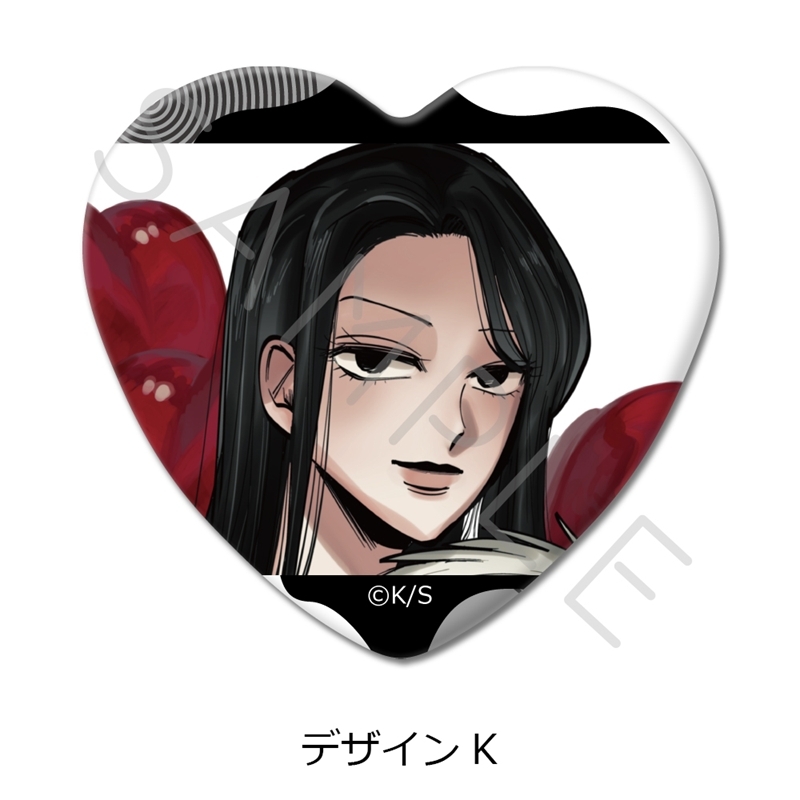 『写らナイんです』 ハート型缶バッジ K - 公式商品画像 | AniSmile