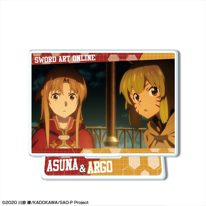 劇場版 ソードアート・オンライン -プログレッシブ- 冥き夕闇のスケルツォ ミニアクリルスタンド デザイン17(アスナ&アルゴ/A) 画像 2 | AniSmile