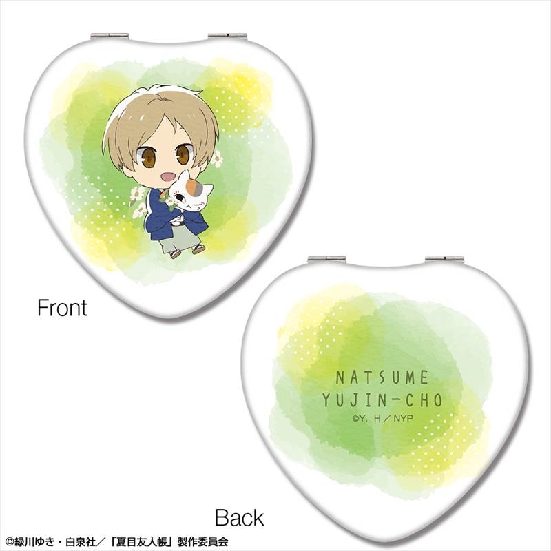 夏目友人帳 ハート型コンパクトミラー Ver.2 デザイン01(夏目貴志&ニャンコ先生) - 公式商品画像 | AniSmile