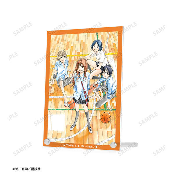 四月は君の嘘 カラーイラスト A5アクリルパネル ver.A - 公式商品画像 | AniSmile