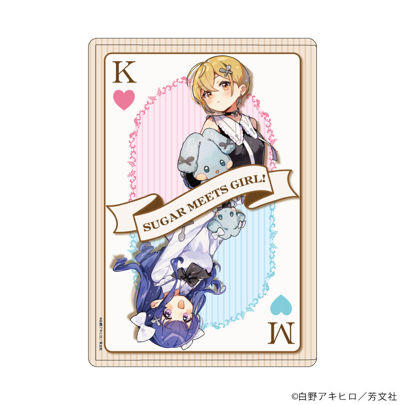 キャラクリアケース「しゅがー・みーつ・がーる!」03/佐藤 カンナ&望月 美都 ゴシックver.(描き下ろしイラスト) - 公式商品画像 | AniSmile
