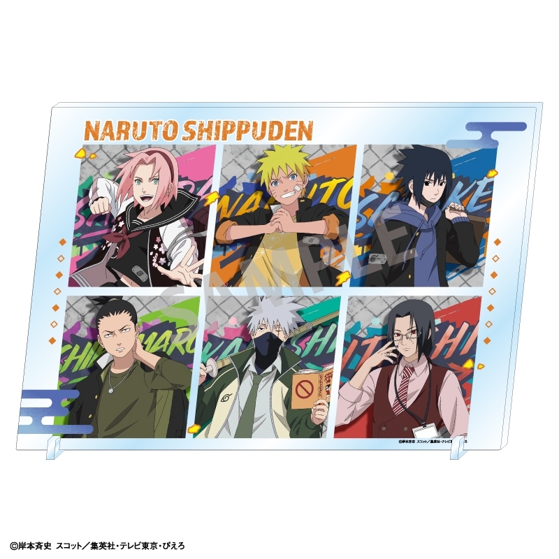 NARUTO-ナルト- 疾風伝 A4アクリルパネル/学園 - 公式商品画像 | AniSmile