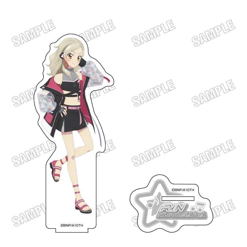 アイカツ! 描き下ろしBIGアクリルスタンド【サイバーミュージックver.】⑤黒沢 凛 - 公式商品画像 | AniSmile