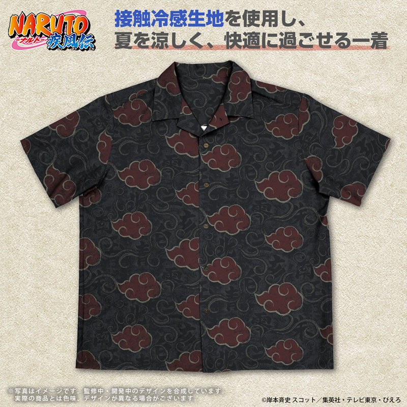 NARUTO-ナルト- 疾風伝 暁 アロハシャツ/M 画像 2 | AniSmile